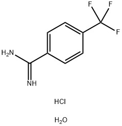 4-(TRIFLUOROMETHYL)BENZAMIDINE HYDROCHLORIDE DIHYDRATE Struktur