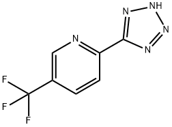 5-[5-(TRIFLUOROMETHYL)PYRID-2-YL]-1H-TETRAZOLE Struktur