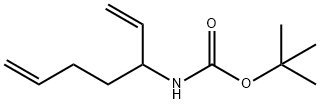 Carbamic acid, (1-ethenyl-4-pentenyl)-, 1,1-dimethylethyl ester (9CI) Struktur