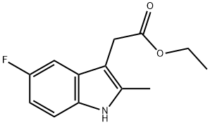 ETHYL (5-FLUORO-2-METHYL-1H-INDOL-3-YL)ACETATE Struktur