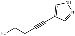 3-Butyn-1-ol, 4-(1H-pyrazol-4-yl)- (9CI) Struktur