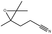 Oxiranepropanenitrile,  2,3,3-trimethyl-  (9CI) Struktur