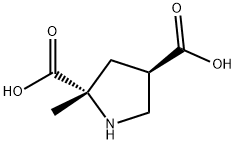 2,4-Pyrrolidinedicarboxylicacid,2-methyl-,(2S-trans)-(9CI) Struktur