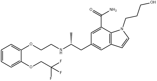 1-(3-Hydroxypropyl)-5-[(2R)-2-[[2-[2-(2,2,2-trifluoroethoxy)phenoxy]ethyl]aMino]propyl]-1H-indole-7-carboxaMide