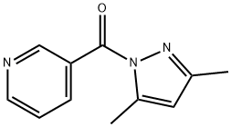 3,5-Dimethyl-1-nicotinoyl-1H-pyrazole Struktur