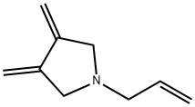 Pyrrolidine, 3,4-bis(methylene)-1-(2-propenyl)- (9CI) Struktur