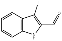 3-Iodo-1H-indole-2-carbaldehyde Struktur