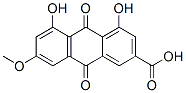 1,8-Dihydroxy-6-methoxy-9,10-dioxo-9,10-dihydroanthracene-3-carboxylic acid Struktur