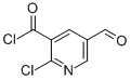 3-Pyridinecarbonyl chloride, 2-chloro-5-formyl- (9CI) Struktur