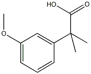 2-(3-methoxyphenyl)-2-methylpropanoic acid Struktur