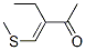 2-Pentanone, 3-[(methylthio)methylene]- (9CI) Struktur