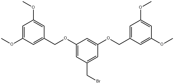 3,5-BIS(3,5-DIMETHOXYBENZYLOXY)BENZYL BROMIDE Struktur