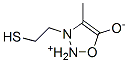 1,2,3-Oxadiazolium,5-hydroxy-3-(2-mercaptoethyl)-4-methyl-,innersalt(9CI) Struktur