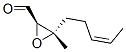 Oxiranecarboxaldehyde, 3-methyl-3-(3-pentenyl)-, [2R-[2alpha,3beta(Z)]]- (9CI) Struktur