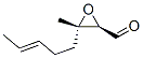 Oxiranecarboxaldehyde, 3-methyl-3-(3-pentenyl)-, [2R-[2alpha,3beta(E)]]- (9CI) Struktur