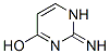 4-Pyrimidinol, 1,2-dihydro-2-imino-, (E)- (9CI) Struktur