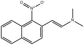 2-(DIMETHYLAMINO)VINYL-1-NITRONAPHTHAL& Struktur