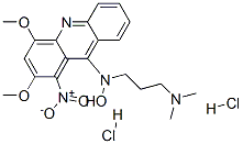 N-(2,4-dimethoxy-1-nitro-acridin-9-yl)-N-(3-dimethylaminopropyl)hydrox ylamine dihydrochloride Struktur