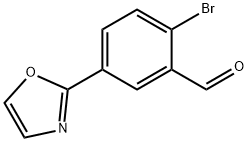 2-BROMO-5-(1,3-OXAZOL-2-YL)BENZALDEHYDE Struktur