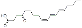 (9Z,11E,13E)-4-Oxooctadeca-9,11,13-trienoic acid Struktur