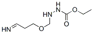 Hydrazinecarboxylic  acid,  2-(iminopropoxymethyl)-,  ethyl  ester Struktur