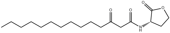 N-(3-Oxotetradecanoyl)-L-homoserine  lactone Struktur