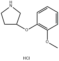 3-(O-METHOXYPHENOXY)PYRROLIDINE HYDROCHLORIDE Struktur