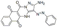 Benzo[g]pyrazolo[5,1-b]quinazoline-5,10,11(4H)-trione,  2-amino-3-(phenylazo)-  (9CI) Struktur