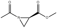 2-Aziridinecarboxylicacid,1-acetyl-,methylester,(2R)-(9CI) Struktur