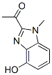 Ethanone, 1-(4-hydroxy-1-methyl-1H-benzimidazol-2-yl)- (9CI) Struktur