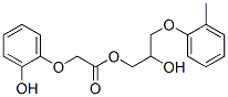 o-Hydroxyphenoxyacetic acid 2-hydroxy-3-(o-tolyloxy)propyl ester Struktur