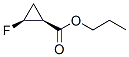 Cyclopropanecarboxylic acid, 2-fluoro-, propyl ester, (1S,2S)- (9CI) Struktur