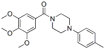 1-(p-Tolyl)-4-(3,4,5-trimethoxybenzoyl)piperazine Struktur