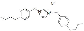 1,3-bis[(4-butylphenyl)methyl]-1H-imidazolium chloride Struktur