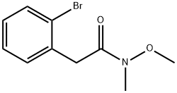 2-(2-BROMOPHENYL)-N-METHOXY-N-METHYLACETAMIDE Struktur