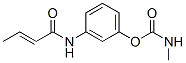 N-Methylcarbamic acid 3-[(1-oxo-2-butenyl)amino]phenyl ester Struktur