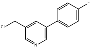 3-(CHLOROMETHYL)-5-(4-FLUOROPHENYL)PYRIDINE Struktur