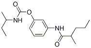 N-(sec-Butyl)carbamic acid 3-[(2-methylvaleryl)amino]phenyl ester Struktur