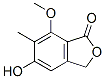 5-Hydroxy-7-methoxy-6-methylphthalide Struktur