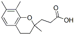 3-(2,7,8-trimethyl-chroman-2-yl)-propionic acid Struktur