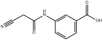 Benzoic acid, 3-[(cyanoacetyl)amino]- (9CI) Struktur