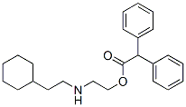 Diphenylacetic acid 2-[(2-cyclohexylethyl)amino]ethyl ester Struktur