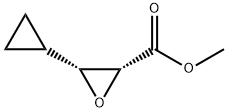 Oxiranecarboxylic acid, 3-cyclopropyl-, methyl ester, (2R,3R)- (9CI) Struktur