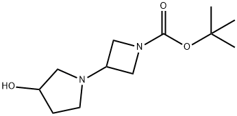 1-BOC-3-(3-HYDROXY-1-PYRROLIDINYL)-AZETIDINE Struktur