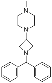 1-[1-(DIPHENYLMETHYL)-3-AZETIDINYL]-4-METHYL-PIPERAZINE Struktur