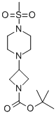 3-[4-(METHYLSULFONYL)-1-PIPERAZINYL]-1-AZETIDINECARBOXYLIC ACID 1,1-DIMETHYLETHYL ESTER Struktur