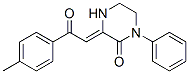 (3Z)-3-[2-(4-methylphenyl)-2-oxo-ethylidene]-1-phenyl-piperazin-2-one Struktur