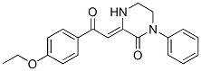 (3Z)-3-[2-(4-ethoxyphenyl)-2-oxo-ethylidene]-1-phenyl-piperazin-2-one Struktur