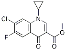 3-Quinolinecarboxylic acid, 7-chloro-1-cyclopropyl-6-fluoro-1,4-dihydro-4-oxo-, Methyl ester Struktur