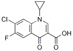 3-Quinolinecarboxylic acid, 7-chloro-1-cyclopropyl-6-fluoro-1,4-dihydro-4-oxo- Struktur